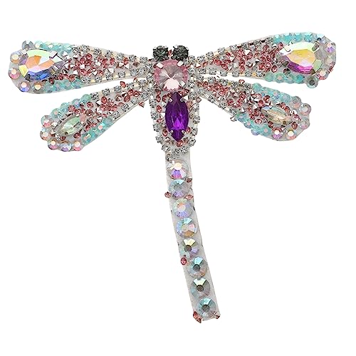 TOVINANNA Strasspatch Libelle Applikation Dekoratives Aufbügler für Schuhe und Kleidung DIY Schmuck für Hochzeitskleider Taschen und TOVINANNA Strasspatch Libelle Applikation Dekoratives Aufbügler für Schuhe und Kleidung DIY Schmuck für Hochzeitskleider Taschen und von TOVINANNA