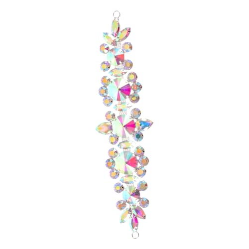 TOVINANNA Strasssteine Applikation Pferdeaugen design Glitzer Patches zum Aufnähen Taillengürtel Geeignet DIY Kleidung und Schuhe Dekorieren Modische Strass Applique für Hochzeitskleider von TOVINANNA