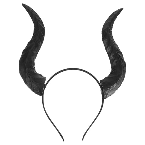 TOVINANNA Teufelshörner-stirnband: Abnehmbares Ochsenhörner-stirnband, Halloween-kostüm-haarband für Frauen, Männer, Mädchen, Cosplay, Maskerade-party-dekorationen TOVINANNA Teufelshörner-stirnband: Abnehmbares Ochsenhörner-stirnband, Halloween-kostüm-haarband für Frauen, Männer, Mädchen, Cosplay, Maskerade-party-dekorationen von TOVINANNA