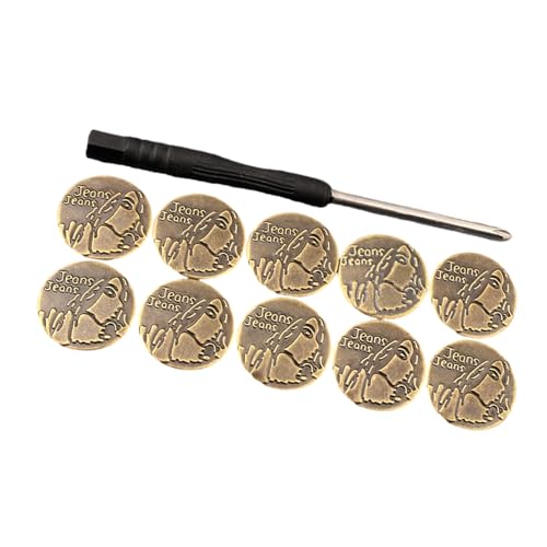 10 PCs Ersatzknöpfe 17mm Jeans Knöpfen Hosen Tasten Bundesknopf Für Schnelle Installation Auf Hosen von TOWARDSNAN