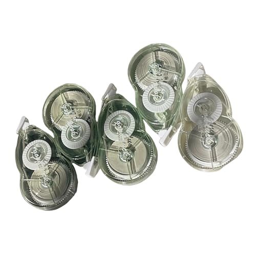 5pcs 20mx5mm Korrekturbandrolle Schnelltrocknen Weiße Bänder Insgesamt 100 M Für Schulbüro Schreiben Journaling Supplies High Kapazitäts Korrekturklebeband von TOWARDSNAN