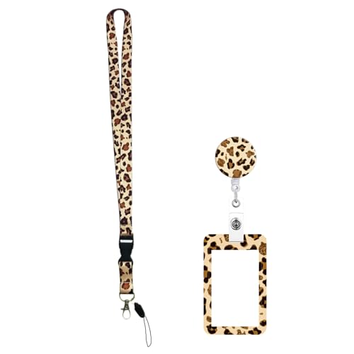 Lanyard Mit Versenkbarem Abzeichenrollenkartenhalter Leoparden Printidentitätsausweishalter Mit Abnehmbarem Hals Lanyard Lanyard Mit Versenkbarem Abzeichenrollenkartenhalter Leoparden Printidentitätsausweishalter Mit Abnehmbarem Hals Lanyard von TOWARDSNAN