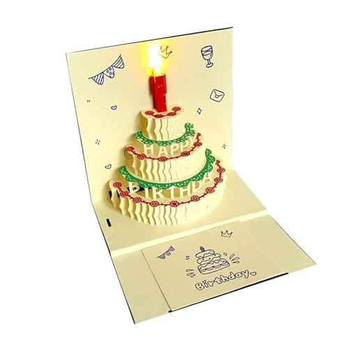 TOWARDSNAN Unique Musical Birthday Cake Card Musical Grußkarte Mit Blasen LED Kerzendesign Für Geburtstagsdekoration Moderne Card TOWARDSNAN Unique Musical Birthday Cake Card Musical Grußkarte Mit Blasen LED Kerzendesign Für Geburtstagsdekoration Moderne Card von TOWARDSNAN