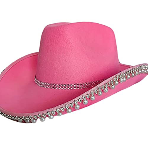 TOWARDSNAN Weiß Elegante Cowgirl Braut Hochzeitsfoto Kostüm Requisiten Outdoor Frau Mit Dangle Perlenkrempe TOWARDSNAN Weiß Elegante Cowgirl Braut Hochzeitsfoto Kostüm Requisiten Outdoor Frau Mit Dangle Perlenkrempe von TOWARDSNAN
