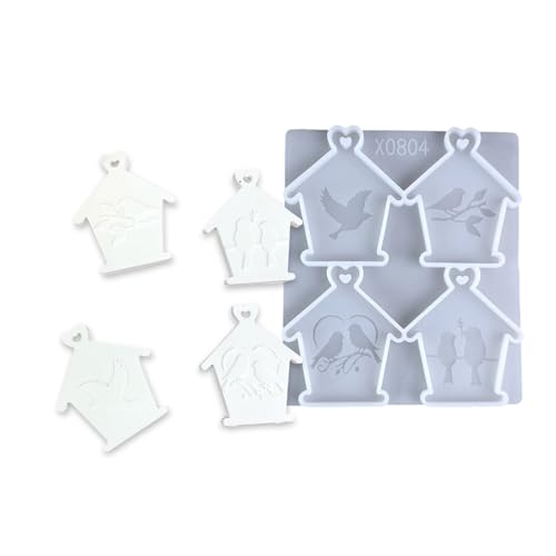 Vielseitiger Harz Bird House Anhänger Schmücken Formen Für Handwerkshandwerk Und Künstlerische Wohndekoration Vielseitiger Harz Bird House Anhänger Schmücken Formen Für Handwerkshandwerk Und Künstlerische Wohndekoration von TOWARDSNAN