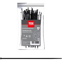 100 TOX Kabelbinder Clip schwarz von TOX