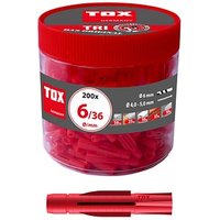 TOX TRI 6/36 010260031 Universaldübel Ø 6,0 mm x 36,0 mm, 200 St. TOX TRI 6/36 010260031 Universaldübel Ø 6,0 mm x 36,0 mm, 200 St. von TOX