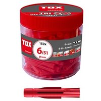 TOX TRI 6/51 010260041 Universaldübel Ø 6 mm x 51 mm, 150 St. von TOX