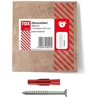 TOX TRI 6/51 010601061 Dübel-Schrauben Set Ø 6 mm x 51 mm, 4 St. von TOX