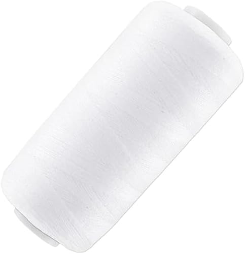 TOY-STORE 750 Meter Spule aus 100% Polyester, Nähgarn, Hand- und Maschinennähfaden (Weiß) von TOY-STORE