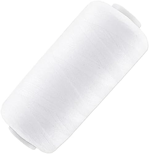 TOY-STORE 750 Meter Spule aus 100% Polyester, Nähgarn, Hand- und Maschinennähfaden (Weiß) von TOY-STORE