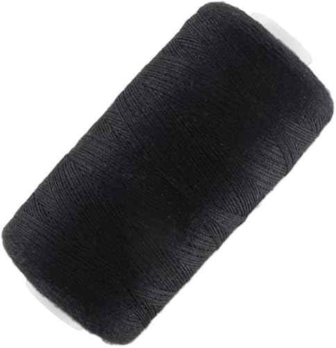 JOY STORE 750 Meter Spule 100% Polyester Nähgarn Hand- und Maschinennähgarn (schwarz) von TOY-STORE