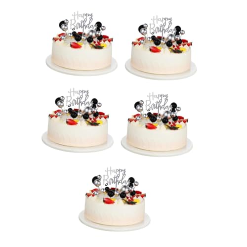5 Sätze schwarzgoldene Kuchendekoration Kuchen -Topper Alles zum Geburtstag Kuchendeckel Gold Kugelkuchenpicks kuchen dekoration Kuchenball Tortenkugeln Dekorationen Papier TOYANDONA 5 Sätze schwarzgoldene Kuchendekoration Kuchen -Topper Alles zum Geburtstag Kuchendeckel Gold Kugelkuchenpicks kuchen dekoration Kuchenball Tortenkugeln Dekorationen Papier TOYANDONA von TOYANDONA