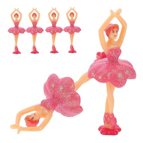 6 Stück Balletttänzerin Puppen Kuchentopper für Geburtstagsfeiern Tanzende Figur für Ballett Party und Dekoration von TOYANDONA