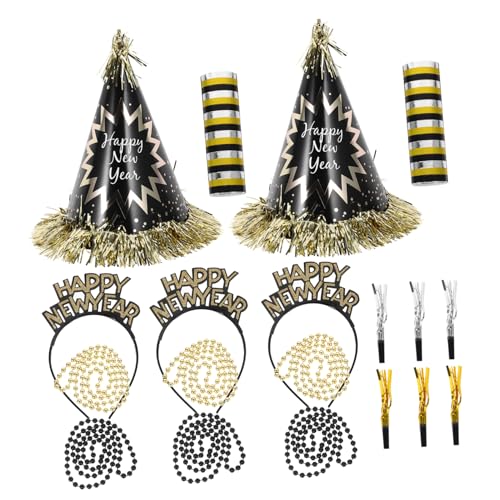 TOYANDONA 1 Kopftuch kopftücher Dekoration Party kapuzenhandtuch Choker Halskette Zubehör Dekorationen Neujahr Kappe Partyhüte und Gebläse für Silvester dekorative Perlenkette Papier Black TOYANDONA 1 Kopftuch kopftücher Dekoration Party kapuzenhandtuch Choker Halskette Zubehör Dekorationen Neujahr Kappe Partyhüte und Gebläse für Silvester dekorative Perlenkette Papier Black von TOYANDONA
