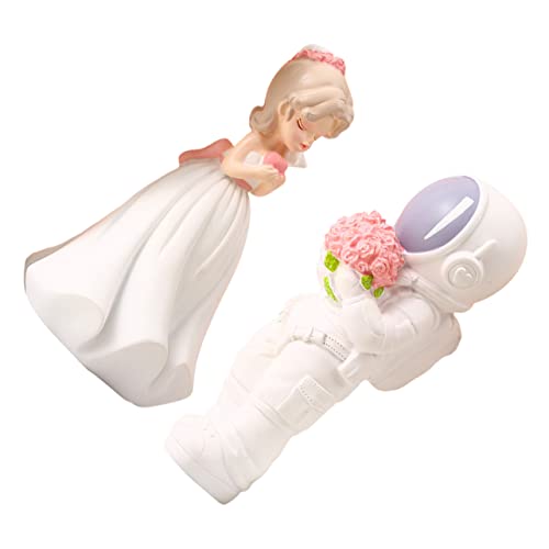 TOYANDONA 1 Paar Ornamente Romantisch Geburtstag Der Ehefrau Braut- Party Ihr Satinrobe Ich Liebe Statuen Und Figuren Zukünftige Braut Hochzeits-sammelalbum Outfits Einzigartig Für Harz Weiß TOYANDONA 1 Paar Ornamente Romantisch Geburtstag Der Ehefrau Braut- Party Ihr Satinrobe Ich Liebe Statuen Und Figuren Zukünftige Braut Hochzeits-sammelalbum Outfits Einzigartig Für Harz Weiß von TOYANDONA