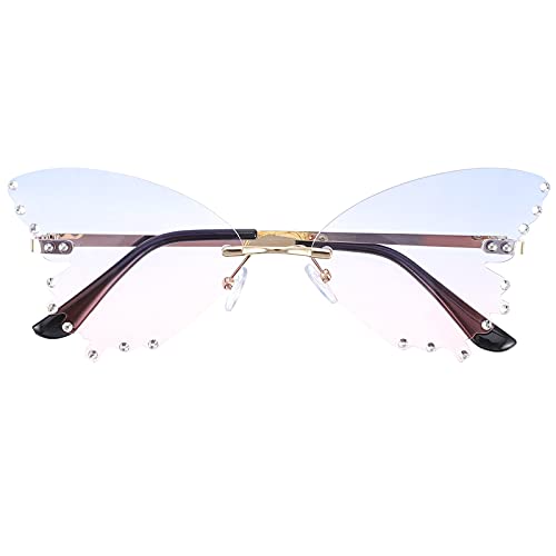 TOYANDONA 1 Paar Party Brillen Unregelmäßige Mode Sonnenbrille Schmetterlinge geformte Brillen von TOYANDONA