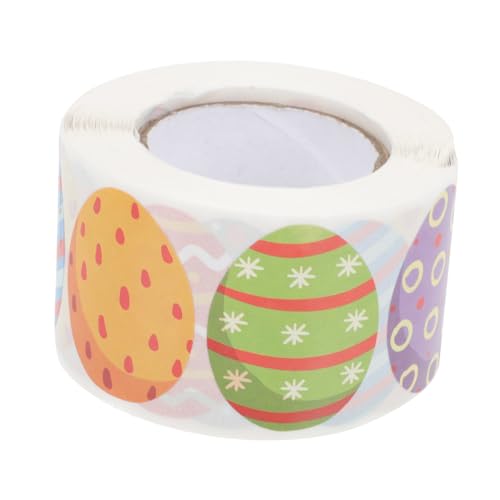 TOYANDONA Aufkleberrolle Mit Ostermotiv Selbstklebende Ostereier-Etiketten Dekorative Aufkleberbögen Für Partys TOYANDONA Aufkleberrolle Mit Ostermotiv Selbstklebende Ostereier-Etiketten Dekorative Aufkleberbögen Für Partys von TOYANDONA