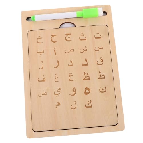 TOYANDONA 1 Satz Arabischer Schreibblock Schreibübungen Für Kleinkinder Alphabetverfolgung Gerillte Handschriftübungen Für Kleinkind Montessori Zeichenbrett Hölzern Beige TOYANDONA 1 Satz Arabischer Schreibblock Schreibübungen Für Kleinkinder Alphabetverfolgung Gerillte Handschriftübungen Für Kleinkind Montessori Zeichenbrett Hölzern Beige von TOYANDONA
