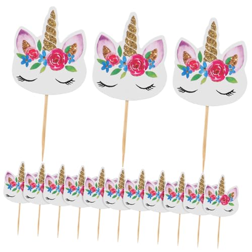 TOYANDONA 1 Satz Einhorn-kuchen-einsatz Party Decoration Party Dekoration Alles Zum Geburtstag Topper Alles Zum Geburtstag Diy-picks Backen Einhorn-kuchenaufsatz Papier 36st TOYANDONA 1 Satz Einhorn-kuchen-einsatz Party Decoration Party Dekoration Alles Zum Geburtstag Topper Alles Zum Geburtstag Diy-picks Backen Einhorn-kuchenaufsatz Papier 36st von TOYANDONA