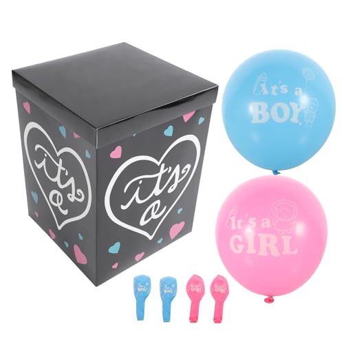 TOYANDONA 1 Satz Geschlechtsoffenlegungsbox Briefkästen für Babys Babypartydekorationen für Mädchen klare Luftballons Ornament Babypartyboxen Baby-Boxen Junge dekorative Gegenstände Wahlurne von TOYANDONA