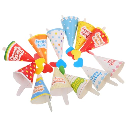 TOYANDONA 1 Satz Kuchenhutdekoration Partyhüte Für Hut Kegelbecher Geburtstagsparty-hüte Tortenaufsatz Für Die Babyparty Mini-kuchenaufleger Geburtstagsparty Papier 36st TOYANDONA 1 Satz Kuchenhutdekoration Partyhüte Für Hut Kegelbecher Geburtstagsparty-hüte Tortenaufsatz Für Die Babyparty Mini-kuchenaufleger Geburtstagsparty Papier 36st von TOYANDONA