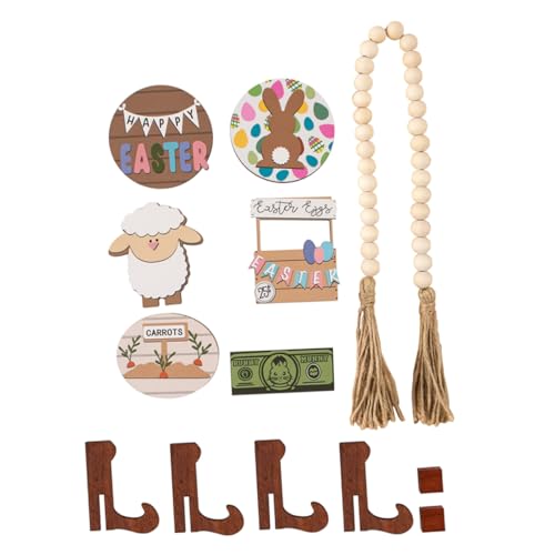 TOYANDONA 1 Satz Osterdekorationen bürodeko büro Dekoration Geschenkeidee fotohintergrund Easter Decoration raumdeko Perlenset Tischdekoration zu Ostern Ostertablett-Dekoration hölzern TOYANDONA 1 Satz Osterdekorationen bürodeko büro Dekoration Geschenkeidee fotohintergrund Easter Decoration raumdeko Perlenset Tischdekoration zu Ostern Ostertablett-Dekoration hölzern von TOYANDONA