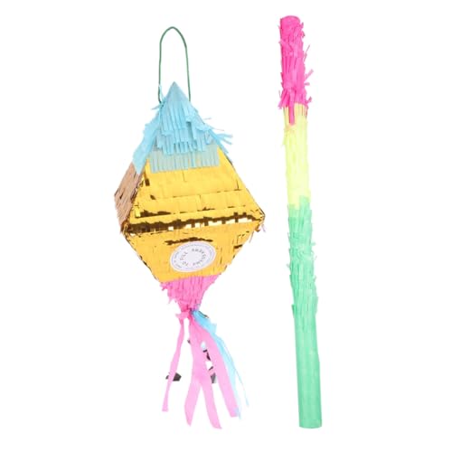 TOYANDONA 1 Satz Pinata- Piñata Für Geburtstag Piñata Zerschmetterndes Rauten-piñata- Geburtstag Piñata Party-tools Kinderpinata Bunt Papier von TOYANDONA
