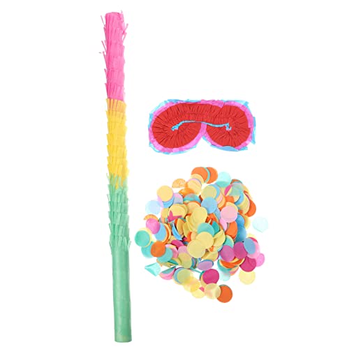 TOYANDONA 1 Satz Pinata-Zubehör Stöcke Konfetti Partyzubehör Geburtstagsdekorationen Partygeschenke Geburtstagsfeier Parteibevorzugung Piñata-Stick Partyartikel für Papier Bunt von TOYANDONA
