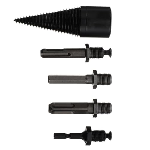 TOYANDONA 1 Satz Teiliges Bohrerset für Holzspalter Hochwertige Splitting Drill Bits mit Verschiedenen Griffen für Zuhause Camping und Landwirtschaft Hohe Härte und Langlebigkeit Effizientes von TOYANDONA
