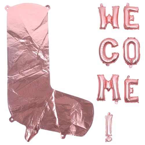 TOYANDONA 1 Satz Willkommen im Ballon Ballon-Banner-Dekoration feenhafte Partydekorationen erste schultag back to school Büro für Willkommensdekorationen Luftballons für Schulfeste Rose Gold TOYANDONA 1 Satz Willkommen im Ballon Ballon-Banner-Dekoration feenhafte Partydekorationen erste schultag back to school Büro für Willkommensdekorationen Luftballons für Schulfeste Rose Gold von TOYANDONA