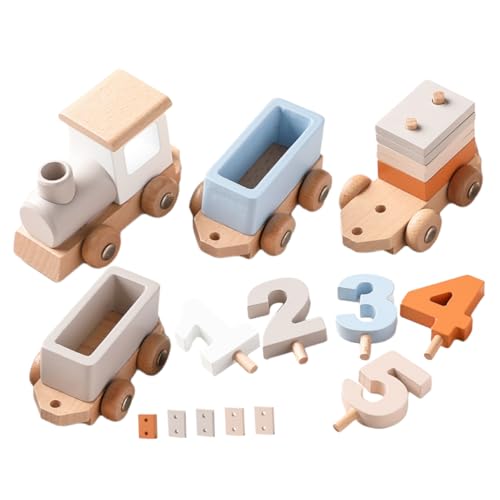 TOYANDONA 1 Satz Zug holzspielzeug für wheinatsgeschenke train Kognitives mit Zahlen für Anzahl kognitiver Spielzeuge hölzern Light Brown TOYANDONA 1 Satz Zug holzspielzeug für wheinatsgeschenke train Kognitives mit Zahlen für Anzahl kognitiver Spielzeuge hölzern Light Brown von TOYANDONA