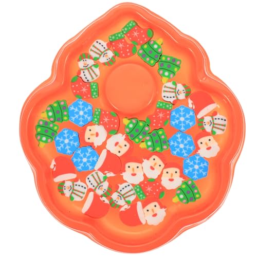 TOYANDONA 1 Schachtel Weihnachtliche Radiergummis Santa Schneemann Motive Multifunktionale Bleistiftradierer für Schule Büro Einfaches Entfernen von Bleistiftmarkierungen von TOYANDONA