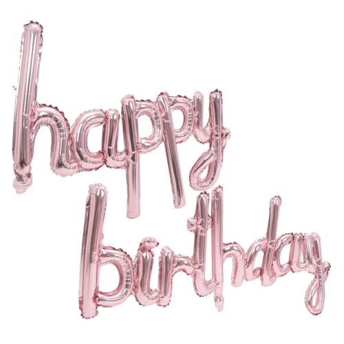 TOYANDONA 1 Set Happy Birthday Buchstaben Folienballon Rosé Für Kindergeburtstag Party Dekoration Ballon Set Für ädchen Luftballons Zur Feier Von Geburtstagen Und Festen TOYANDONA 1 Set Happy Birthday Buchstaben Folienballon Rosé Für Kindergeburtstag Party Dekoration Ballon Set Für ädchen Luftballons Zur Feier Von Geburtstagen Und Festen von TOYANDONA