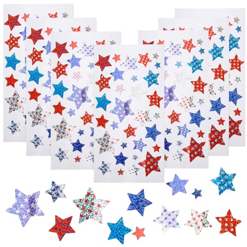 TOYANDONA 10 Blätter Sterne-Aufkleber belohnungssticker Party mitgebsel Bastelsticker Sticker Kinderparty Aufkleber für Handwerk Sterne-Belohnungsaufkleber Papier von TOYANDONA