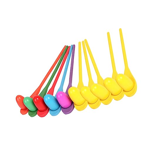 TOYANDONA 10 Sätze Balance für Kindergarten Holzlöffel mit Ball Sensorisches Integrationsspiel für Eierlaufen Robustes Outdoor und Indoor für Jungen und Mädchen TOYANDONA 10 Sätze Balance für Kindergarten Holzlöffel mit Ball Sensorisches Integrationsspiel für Eierlaufen Robustes Outdoor und Indoor für Jungen und Mädchen von TOYANDONA