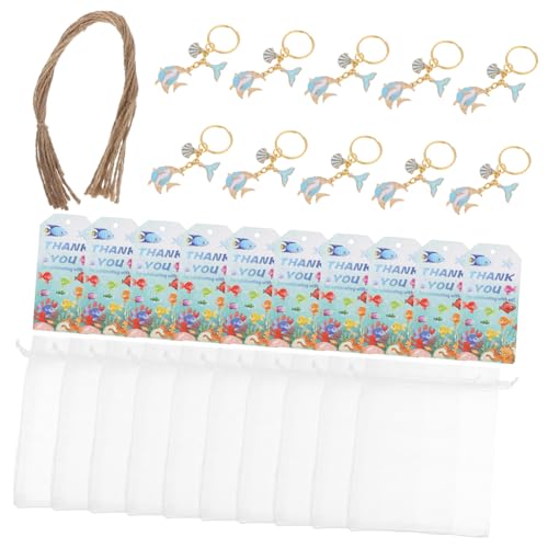 TOYANDONA 10 Sätze Meeresthema Schlüsselanhänger mit Muschel Fischschwanzanhängern Inklusive Dankeskarten und Stoffbeutel Robuste Muschel-bag Charms für Geburtstagsfeiern Strand TOYANDONA 10 Sätze Meeresthema Schlüsselanhänger mit Muschel Fischschwanzanhängern Inklusive Dankeskarten und Stoffbeutel Robuste Muschel-bag Charms für Geburtstagsfeiern Strand von TOYANDONA