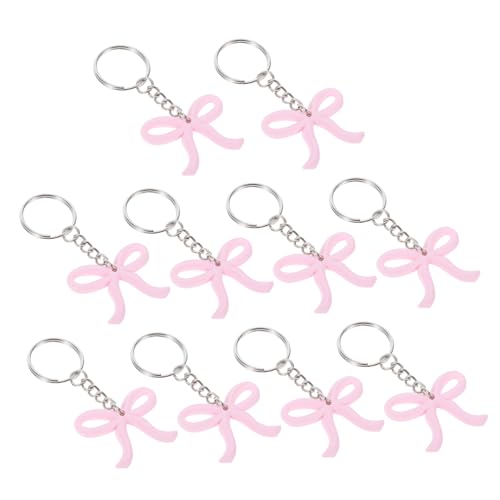 TOYANDONA 10 Stück Bowknot Schlüsselanhänger Elegante Deko für Geburtstagsfeiern Babypartys Junggesellinnenabschiede Robustes für Langfristige Nutzung von TOYANDONA