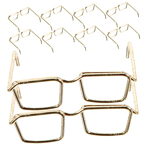 TOYANDONA 10 Stück Brillengestelle Trolls Mini Puppen Puppenkleidung Puppen Ankleidezubehör Für Mädchen Mädchen Mini Klare Brille Mädchen Accessoires Mädchen Goldener TOYANDONA 10 Stück Brillengestelle Trolls Mini Puppen Puppenkleidung Puppen Ankleidezubehör Für Mädchen Mädchen Mini Klare Brille Mädchen Accessoires Mädchen Goldener von TOYANDONA
