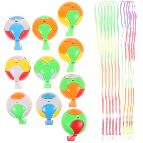 TOYANDONA 10 Stück Fußballpfeifspielzeug Schiedsrichter Lanyard Pfeife Mit Trageband Bunte Pfeife Sportpfeifen Aus Kunststoff Mit Trageband Für Partypfeifen Plastik TOYANDONA 10 Stück Fußballpfeifspielzeug Schiedsrichter Lanyard Pfeife Mit Trageband Bunte Pfeife Sportpfeifen Aus Kunststoff Mit Trageband Für Partypfeifen Plastik von TOYANDONA