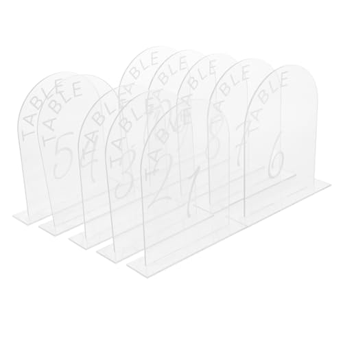 TOYANDONA 10 Stück Hochzeitsschilder Staffelei Für Hochzeitsschild Hochzeitsmittelstücke Für Tische Hochzeitstischdekorationen Goldene Tischnummern Tischmarkierungen Für Hochzeit DIY von TOYANDONA