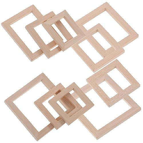 TOYANDONA 10 Stück Miniatur Fotorahmen aus Holz für Puppenhausmöbel Unlackierte Mini Bilderrahmen für DIY Bastelprojekte und Kreative Raumdekoration TOYANDONA 10 Stück Miniatur Fotorahmen aus Holz für Puppenhausmöbel Unlackierte Mini Bilderrahmen für DIY Bastelprojekte und Kreative Raumdekoration von TOYANDONA