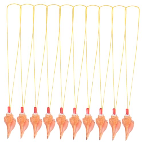 TOYANDONA 10 Stück Schraubenwinkelpfeife muschelförmige Pfeife Gunst der Geburtstagsfeier Trainingscampingpfeifen Muschelpfeifen Outdoor-Trainingspfeifen Pfeife Plastik von TOYANDONA