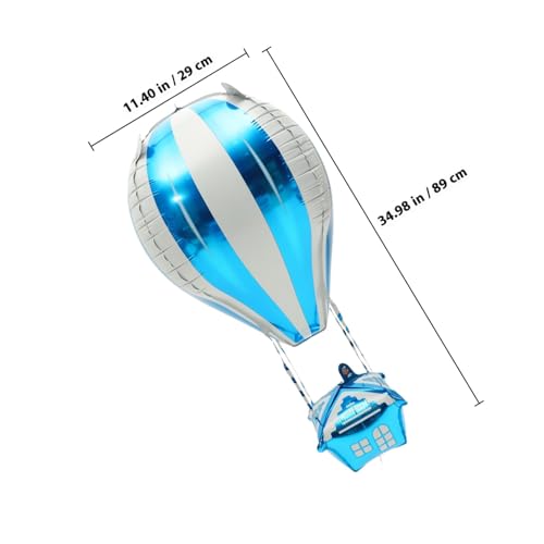 TOYANDONA 10 Stück Teiliges Aluminium Folienballons in Heißluftballon-form Leichte Langlebige Partydeko für Kindergeburtstag Festliche Kinderparty-dekoration Stilvolle Ballons in Blau TOYANDONA 10 Stück Teiliges Aluminium Folienballons in Heißluftballon-form Leichte Langlebige Partydeko für Kindergeburtstag Festliche Kinderparty-dekoration Stilvolle Ballons in Blau von TOYANDONA