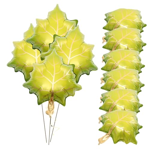 TOYANDONA 10 Stück Teiliges Aluminiumfolie Ahornblatt Luftballons Herbstdeko für Erntedankfest Grün Herbstliche Party Wand Fenster Tür Dekoration Fotorequisite TOYANDONA 10 Stück Teiliges Aluminiumfolie Ahornblatt Luftballons Herbstdeko für Erntedankfest Grün Herbstliche Party Wand Fenster Tür Dekoration Fotorequisite von TOYANDONA