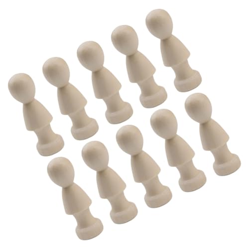 TOYANDONA 10 Stück Teiliges DIY Holzpuppen Naturfarben Glatte Oberfläche Leichte Langlebige Holzfiguren zum Bemalen Basteln und Wohnraumdekoration TOYANDONA 10 Stück Teiliges DIY Holzpuppen Naturfarben Glatte Oberfläche Leichte Langlebige Holzfiguren zum Bemalen Basteln und Wohnraumdekoration von TOYANDONA