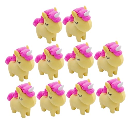 TOYANDONA 10 Stück Teiliges Einhorn Radiergummi zum Auseinandernehmen Lustige Sichere Radiergummis für Schüler und Büro als Mitgebsel und für Jungen und Mädchen Zufällige Zufällige Farbe von TOYANDONA