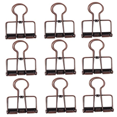 TOYANDONA 10 Stück Teiliges Metall Foldback Klammern Vintage Stil Langlebige Dokumenten Binder Clips Robuste Büroklammern für Papier Vielseitige Organizer Klemmen Geeignet für Büro und TOYANDONA 10 Stück Teiliges Metall Foldback Klammern Vintage Stil Langlebige Dokumenten Binder Clips Robuste Büroklammern für Papier Vielseitige Organizer Klemmen Geeignet für Büro und von TOYANDONA
