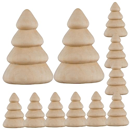 TOYANDONA 10 Stück Teiliges Mini Holzbäume zum Selbstgestalten Naturbelassene Holz Deko mit Glatter Oberfläche für DIY Weihnachtsdeko Kinderbasteln und Wohnaccessoires TOYANDONA 10 Stück Teiliges Mini Holzbäume zum Selbstgestalten Naturbelassene Holz Deko mit Glatter Oberfläche für DIY Weihnachtsdeko Kinderbasteln und Wohnaccessoires von TOYANDONA