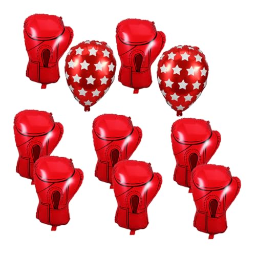TOYANDONA 10stücke Boxhandschuh-luftballons Aufblasbare Boxparty-dekorationen Folienballons in Handschuhform Zubehör Für Wrestling-geburtstagsparty Zum Thema Boxen von TOYANDONA